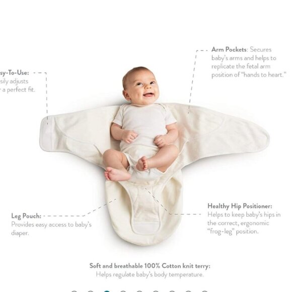 Ergobaby Swaddle Wrap, Original Swaddler, Cupcake - Swacupcake - Picture 13 of 16